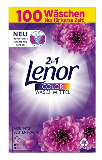Lenor Amethyst proszek do prania kolorów 100 prań 6kg DE