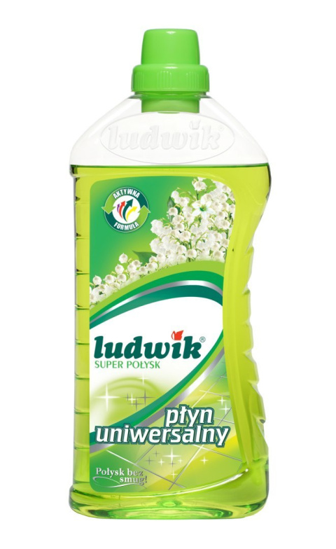 Ludwik płyn uniwersalny super połysk konwalia 1l Ludwik płyn uniwersalny super połysk konwalia 1l