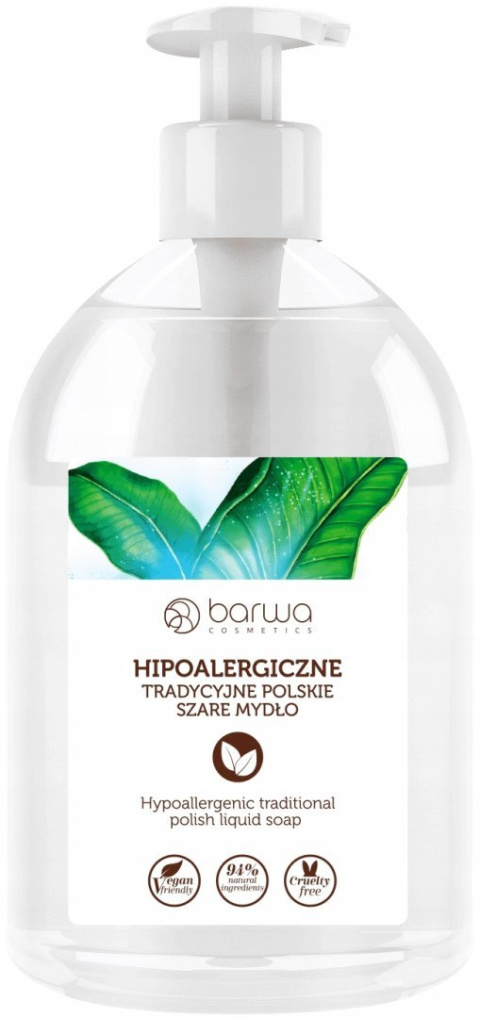 Mydło Barwa Hipoalergiczne w płynie 500 ml Mydło Barwa Hipoalergiczne w płynie 500 ml
