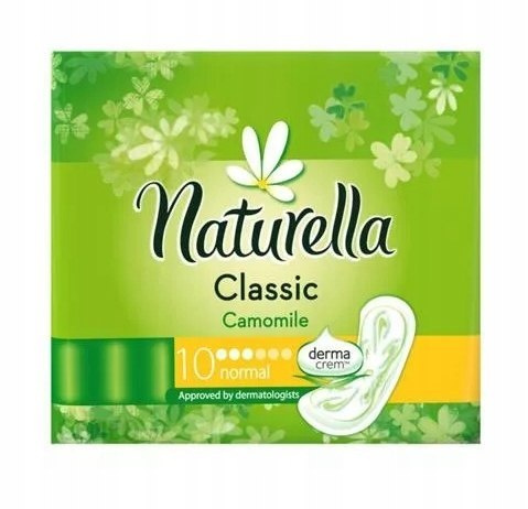 Naturella, Podpaski bez skrzydełek, Classic Normal, 10 sztuk Naturella, Podpaski bez skrzydełek, Classic Normal, 10 sztuk