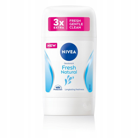 Nivea Fresh Natural, w sztyfcie dla kobiet, 50 ml