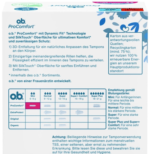 OB TAMPONY PRO COMFORT MINI 64 SZTUKI