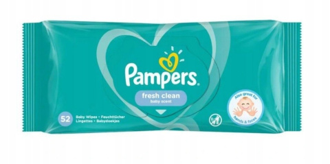 Pampers Fresh Clean Chusteczki Nawilżane 4x52SZT (208 szt) Pampers Fresh Clean Chusteczki Nawilżane 4x52SZT (208 szt)