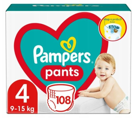 Pampers Pieluchomajtki Mega Box 4 - 108 szt Pampers Pieluchomajtki Mega Box 4 - 108 szt