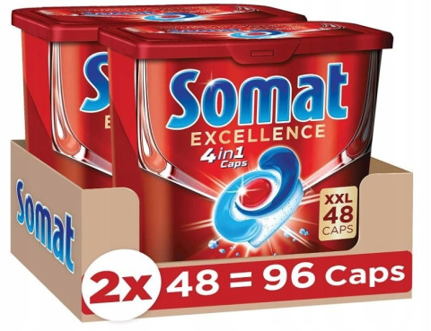 Somat Excellence kapsułki do zmywarki 4w1 96 szt Somat Excellence kapsułki do zmywarki 4w1 96 szt