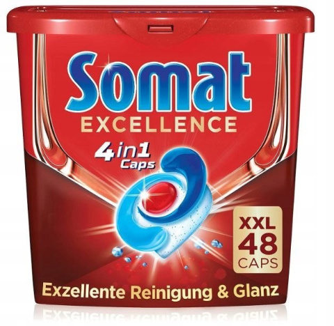 Somat Excellence kapsułki do zmywarki 4w1 96 szt Somat Excellence kapsułki do zmywarki 4w1 96 szt