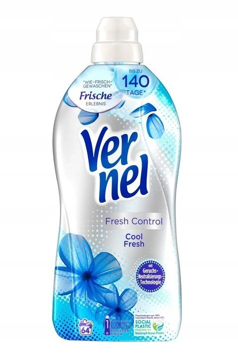 VERNEL cool fresh płyn do PŁUKANIA 1,6l 64p DE VERNEL cool fresh płyn do PŁUKANIA 1,6l 64p DE