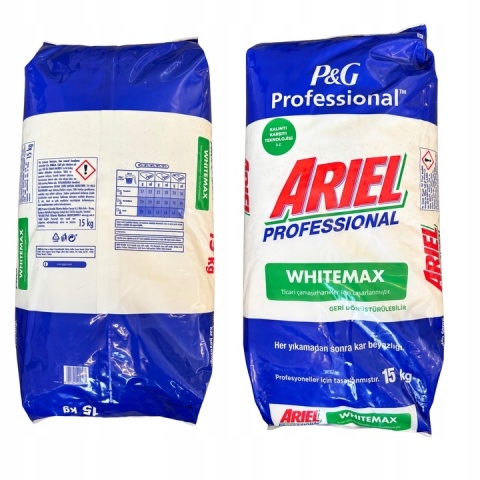 Ariel Professional White Max proszek do prania białego 15kg Ariel Professional White Max proszek do prania białego 15kg