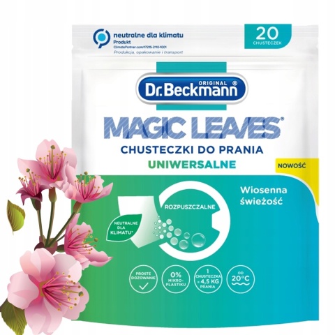 DR BECKMANN MAGICZNE CHUSTECZKI UNIWERSALNE DO PRANIA