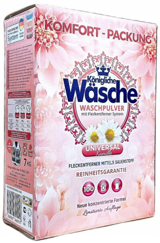 Königliche Wäsche Proszek do prania uniwersalny 7 kg DE – 100 prań