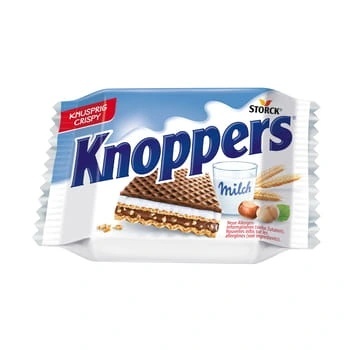 Knoppers wafelek mleczno-orzechowy 25 g Knoppers wafelek mleczno-orzechowy 25 g