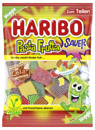Żelki Pasta Frutta Sauer Haribo żelki kwaśne cola 160g