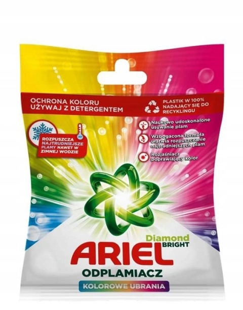 Ariel Odplamiacz do Tkanin Kolorowych 30g Oxy Action Skuteczne Usuwanie