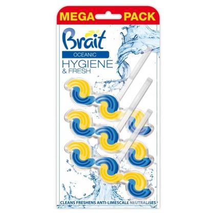 Brait Oceanic kostka do WC 3x45 g Hygiene & Fresh Mega Pack