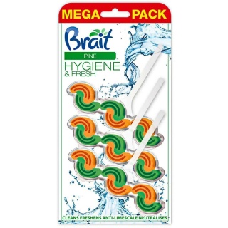 Brait Pine kostka do WC 3x45 g Hygiene & Fresh Mega Pack