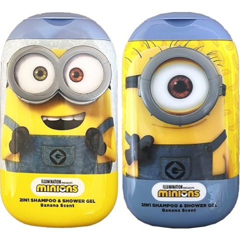Disney 2w1 żel pod prysznic i szampon dla dzieci Minionki 400 ml bananowy