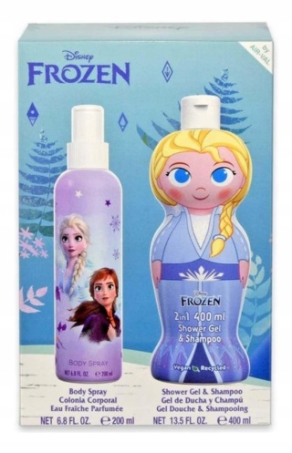 Disney Frozen Zestaw na Prezent Mgiełka 200 ml + Żel i Szampon 2w1 400 ml
