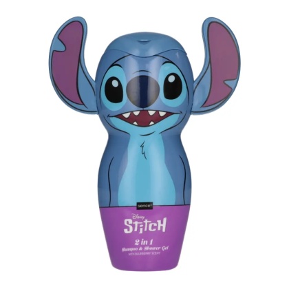 Disney Lilo & Stitch żel i szampon 2w1 dla dzieci 300 ml 2D Stitch niebieski Blueberry