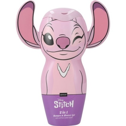 Disney Lilo & Stitch żel i szampon 2w1 dla dzieci 300 ml 2D Stitch różowy Cotton Candy