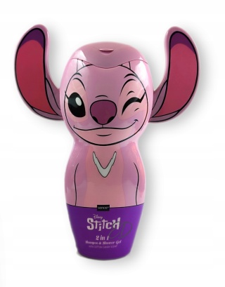 Disney Lilo & Stitch żel i szampon 2w1 dla dzieci 300 ml 2D Stitch różowy Cotton Candy