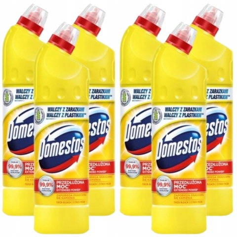 Domestos Płyn do Czyszczenia WC Lemon 750 ml żółty