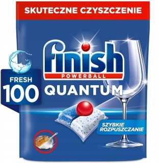 FINISH Kapsułki Do Zmywarki Czyste i Lśniące Naczynia Quantum 100 szt