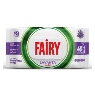 Fairy Chusteczki Czyszczące Uniwersalne Lavender 100 sztuk lawendowe