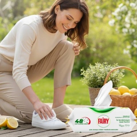 Fairy Chusteczki Czyszczące Uniwersalne Lemon 100 sztuk cytrynowe