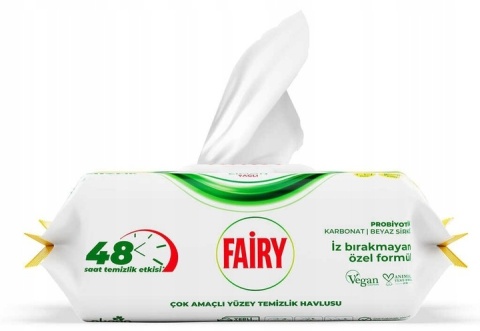 Fairy Chusteczki Czyszczące Uniwersalne Lemon 100 sztuk cytrynowe
