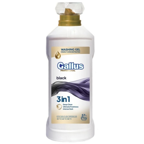 GALLUS żel do prania BLACK 2L ciemne tkaniny BARDZO WYDAJNY 57 prań GALLUS żel do prania BLACK 2L ciemne tkaniny BARDZO WYDAJNY 57 prań