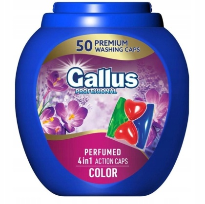 Gallus Professional Color 50szt 4in1 perfumowane kapsułki do prania kolorów