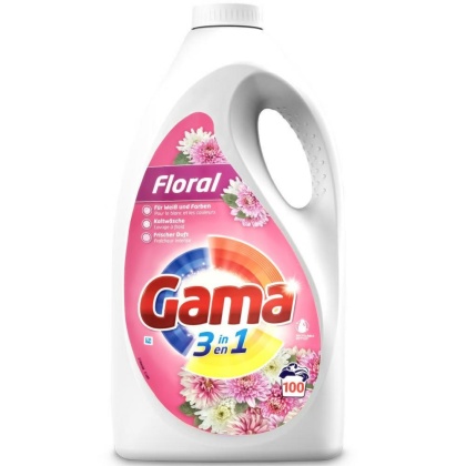 Gama/Vizir 3w1 Floral uniwersalny żel do prania 4,5 L - 100 prań