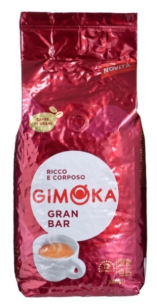 Gimoka Gran Bar 1kg kawa ziarnista 20% Arabica 80% Robusta mocna włoska