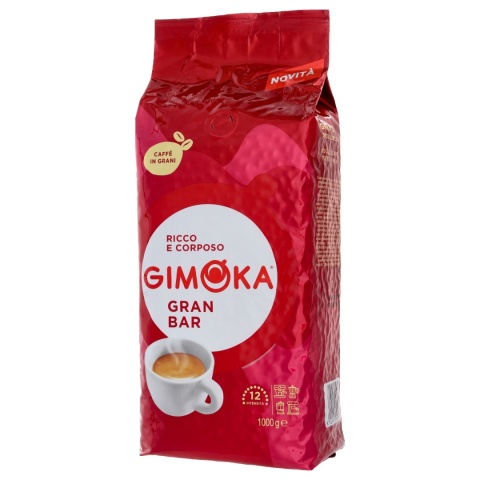 Gimoka Gran Bar 1kg kawa ziarnista 20% Arabica 80% Robusta mocna włoska