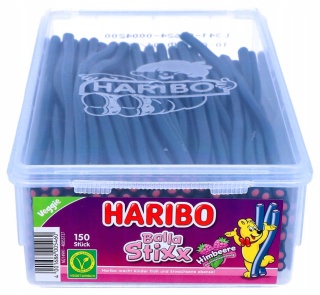 Haribo Balla Stixx Owoce Leśne 150 szt. 1125g - Oryginalne żelki owocowe z Niemiec bez żelatyny