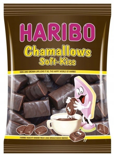 Haribo Chamallows Soft-Kiss Pianki w Czekoladzie 200 g - Oryginalne z Niemiec