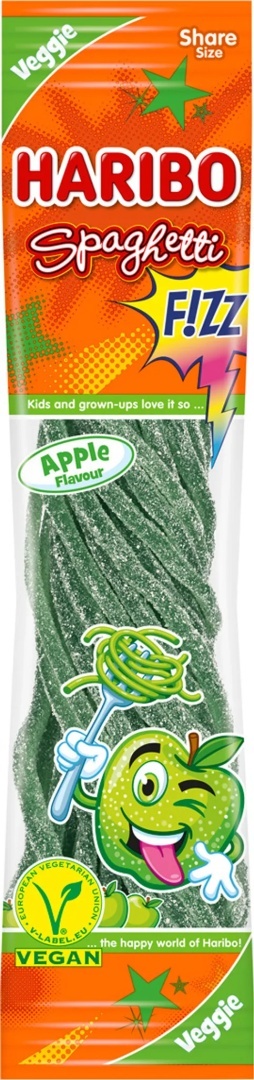 Haribo Spaghetti Apple veggie kwaśne żelki jabłko 200 g Haribo Spaghetti Apple veggie kwaśne żelki jabłko 200 g