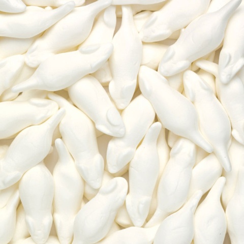 Haribo Weisse Mäuse 3 kg worek - pianki myszki, duże opakowanie Haribo Weisse Mäuse 3 kg worek - pianki myszki, duże opakowanie