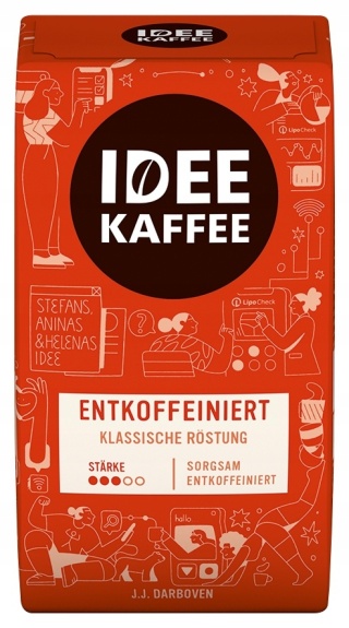Idee Kaffee Bezkofeinowa 500 g kawa mielona łagodna bez kofeiny