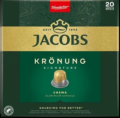 Jacobs Lungo Krönung Signature 20 kapsułek do Nespresso aksamitne lungo intensywność 6
