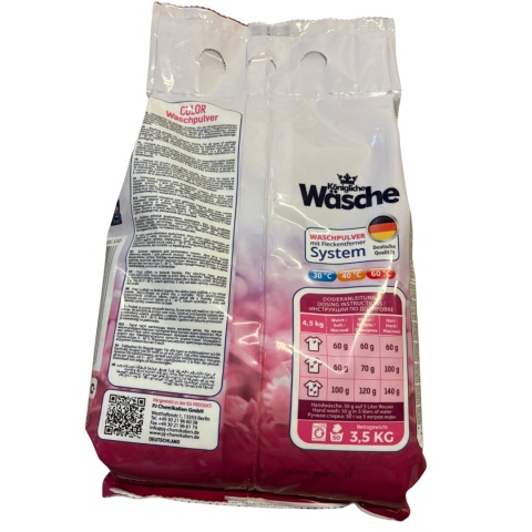 Königliche Wäsche Proszek do prania kolorów 3,5 kg DE - 50 prań Königliche Wäsche Proszek do prania kolorów 3,5 kg DE - 50 prań