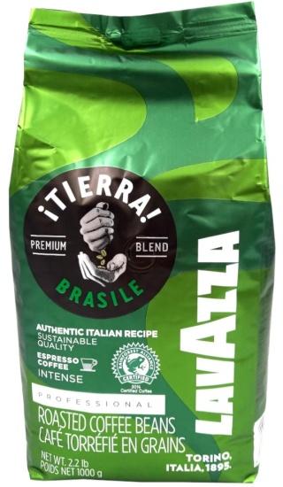 Lavazza Tierra Brasile kawa ziarnista 1 kg 70% Arabica 30% Robusta intensywna