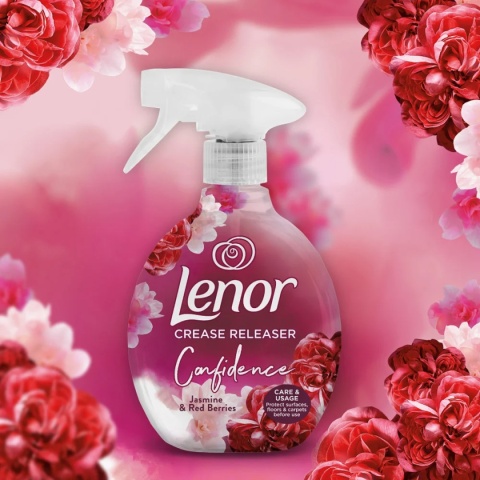 Lenor Crease Releaser Confidence Jasmin & Red Berrie żelazko w sprayu 500ml Lenor Crease Releaser Confidence Jasmin & Red Berrie żelazko w sprayu 500ml