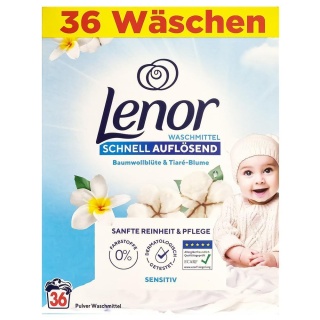 Lenor Sensitive proszek do prania 2 kg 36 prań hipoalergiczny dla dzieci