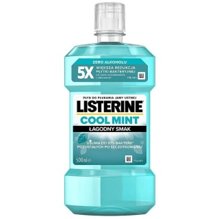 Listerine Cool Mint łagodny płyn do płukania jamy ustnej 500 ml bez alkoholu