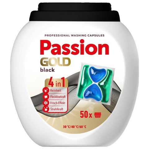 Passion Gold Professional Kapsułki do prania Black 50 sztuk