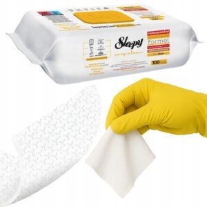 Sleepy Chusteczki Czyszczące Uniwersalne Easy Clean Yellow 100 sztuk eukaliptus