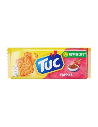 TUC Paprika Krakersy 100 g - Chrupiące słone ciasteczka o smaku papryki