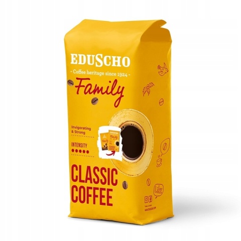 Tchibo Eduscho Family 1kg kawa ziarnista robusta wysoka kofeina