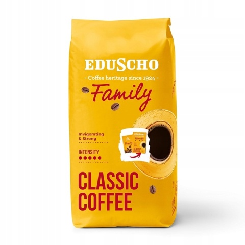 Tchibo Eduscho Family 1kg kawa ziarnista robusta wysoka kofeina